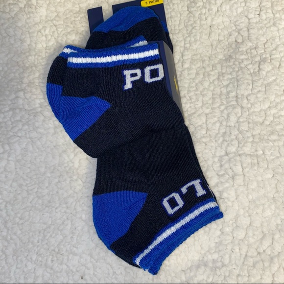 Polo Ralph Lauren three pack ankle socks - Picture 3 of 4